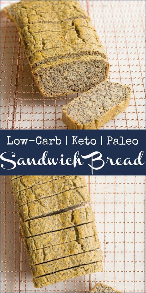 Low Carb Keto Paleo Sandwich Bread Wholesomelicious Recipe Paleo Sandwich Bread Low