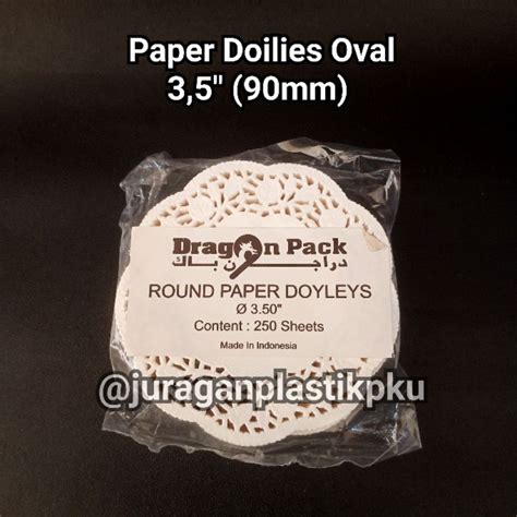 Jual Paper Doyles Doilies Oval Alas Kue Cm Tatakan Toples