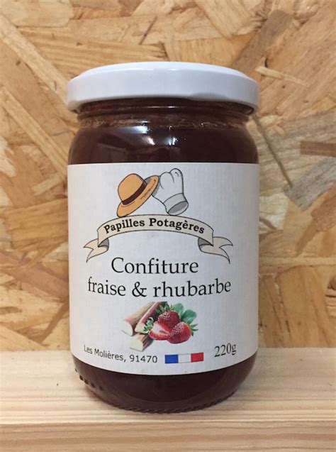 Confiture Fraise Rhubarbe Les Papilles Potag Res G La Roue Du