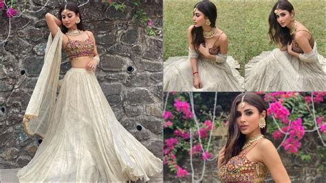 Mouni Roy Shows How To Slay Mehendi Look In ₹42k Multicoloured Choli