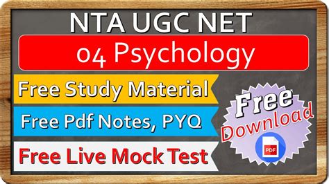 Ugc Net Psychology Study Material Pdf II Ugc Net Psychology Paper 2