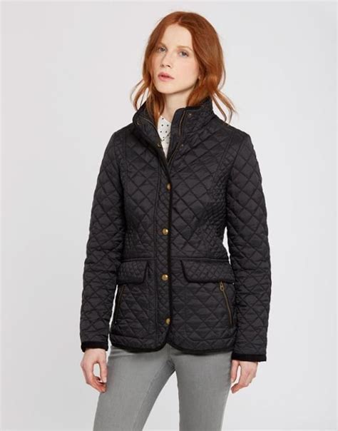 Joules Us Newdale Womens Quilted Jacket Black Quilted Jacket Black Quilted Jacket Womens