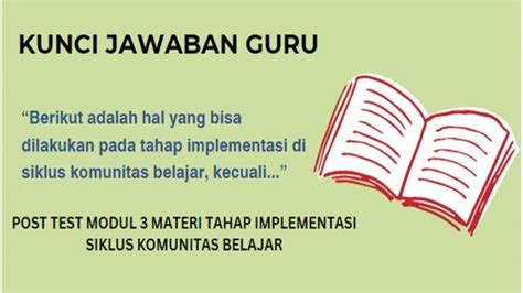 Kunci Jawaban Berikut Adalah Hal Bisa Dilakukan Pada Tahap