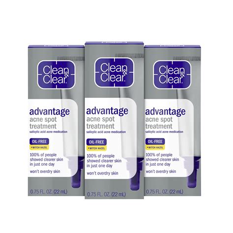 Clean And Clear Advantage Acne Spot Treatment Gel Cream 2 Salicylic