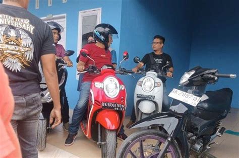 Gudang Motor Curian Digerebek Polsek Percut Motor Matic Honda Paling