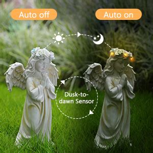 Amazon Kssiaz Angel Garden Statue Memory Guardian Solar Garden