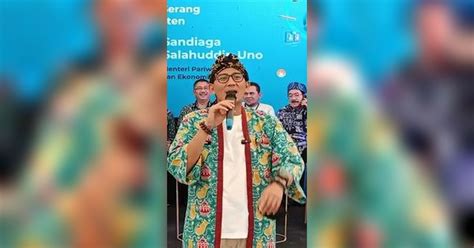 Pdip Serukan Duet Ganjar Anies Begini Respons Sandiaga