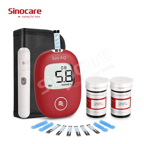 Sinocare Glucose Meter Quick Check Diabetic Blood Sugar Test Strips