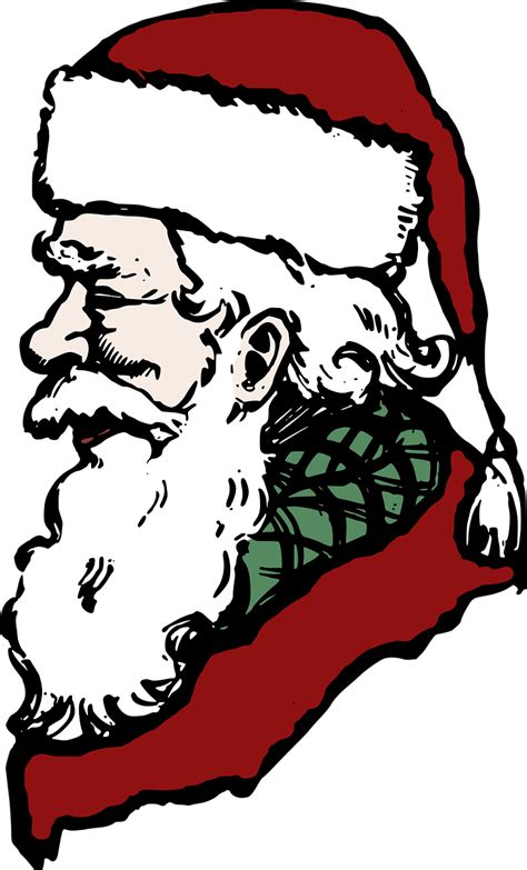 Free Vector Graphic Christmas Head Holiday Santa Free Image On