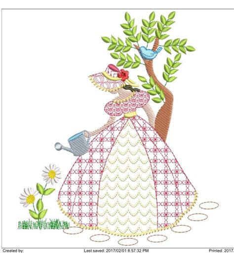 Southern Belle Machine Embroidery Download 5 Diff Sizes 3 4x3 4 4x4 5x5 6x6 7x7 D195 Etsy