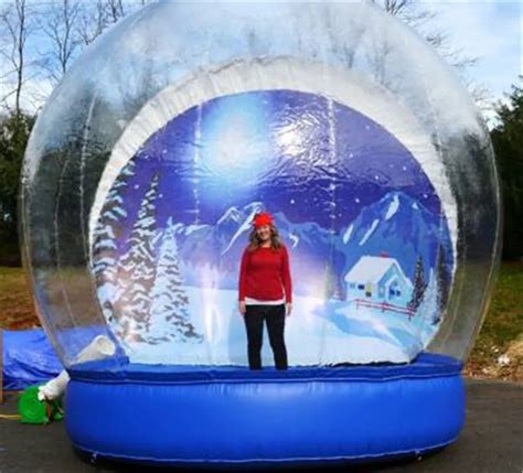 3M Inflatable Snow Globe Photo Booth With Custom Backdrop Perfect For