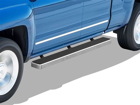 Aps Iboard Running Boards 5 Inches Compatible With Chevy Silverado Gmc Sierra 2007 2018 Double