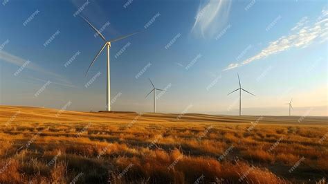 Premium Photo Using Wind Turbines In Fields To Produce Green Hydrogen For Nitrogen Fertilizer