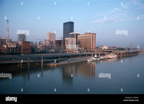 Usa Kentucky Louisville Cityscape Stock Photo Alamy