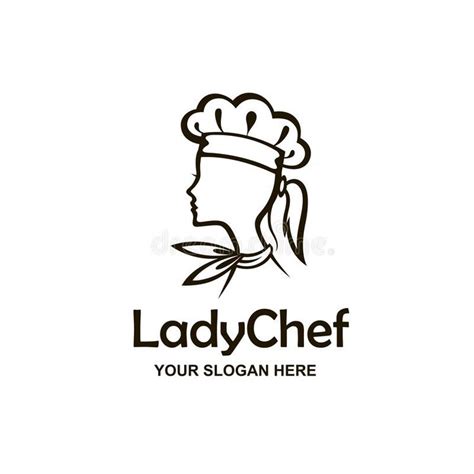 Lady Chef Logo Design Royalty Illustration