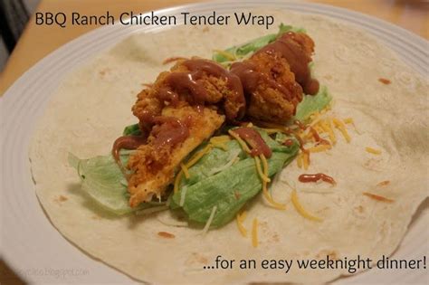 Ellee Bbq Ranch Chicken Tender Wrap Bbq Ranch Chicken Chicken