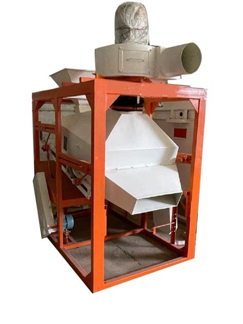 Automatic Painted Wheat Grain Cleaning Machine Single Phase 100 Kg H