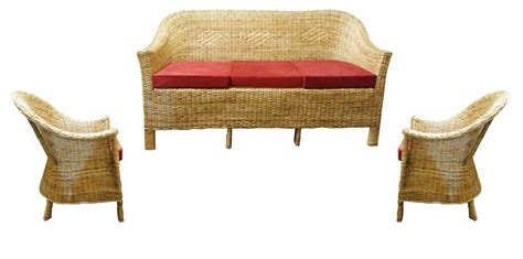 Cane Sofa Set Cushions