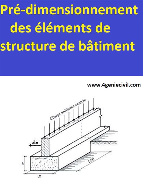 Pr Dimensionnement Des L Ments De Structure De B Timent Pdf G Nie