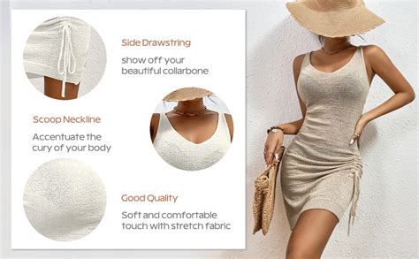 Bsubseach Crochet Coverups For Women Backless Knitted Cover Up