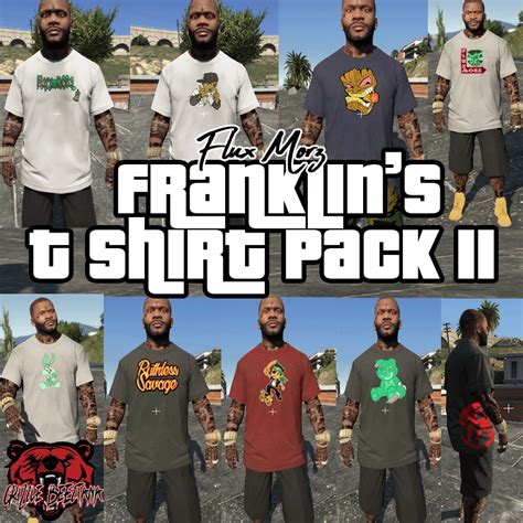 Franklin T Shirt Pack II GTA5 Mods