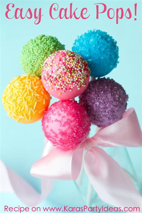 Kara S Party Ideas Easy Cake Pop Recipe Kara S Party Ideas