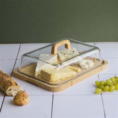 Plateau Fromage Avec Cloche En Verre Pebbly Culinarion