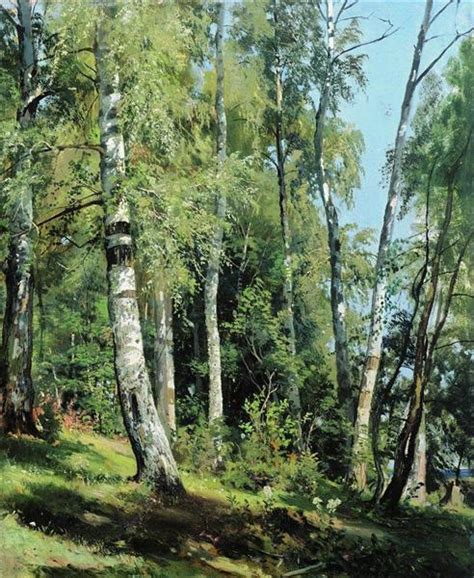 Birch Grove Ivan Shishkin Wikiart Org