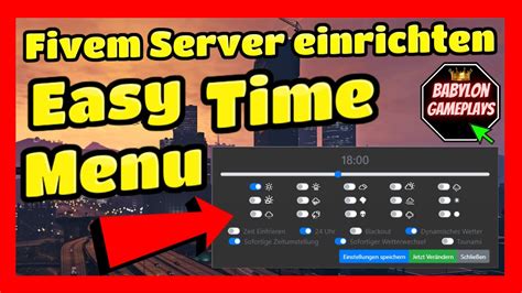 Fivem Server Einrichten 304 Easy Time Menu Einfügen