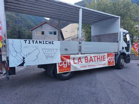 ça lutte en Savoie NFA La Bathie la CGT au combat CGT Union