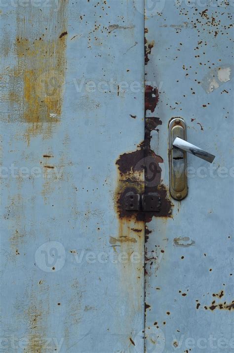 Metal Surface From The Outer Old Door With A Lock 12775976 Stock Photo