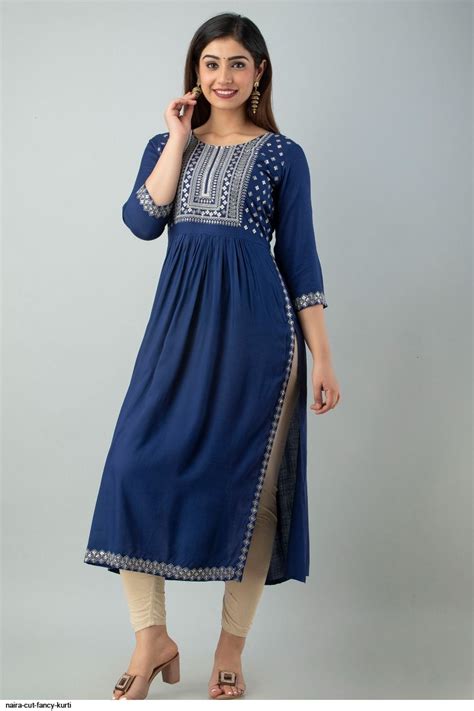 Naira Cut Fancy Kurti