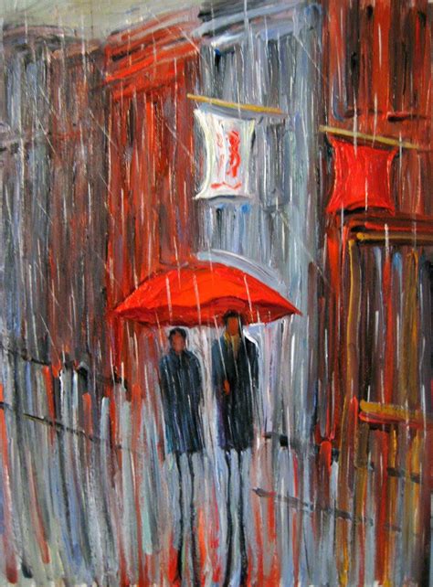 September Mcgee 1953 Impressionist Painter Umbrella Art