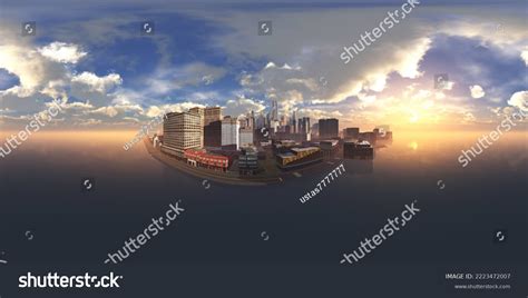 Panorama City Hdri Environment Map Round Stock Illustration 2223472007 | Shutterstock