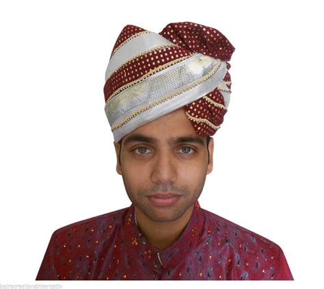 Men Hat Indian Handmade Wedding Top Hats Sherwani Groom Pagri Turban