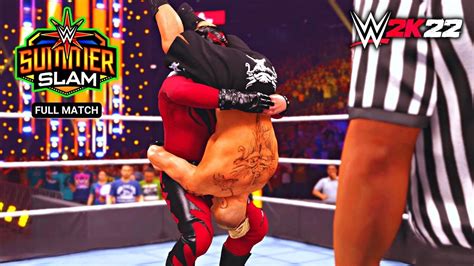 WWE 2K22 Kane 98 With Paul Bearer Vs Brock Lesnar WWE Championship