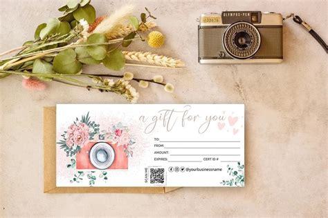 Gift Certificate Photography Template