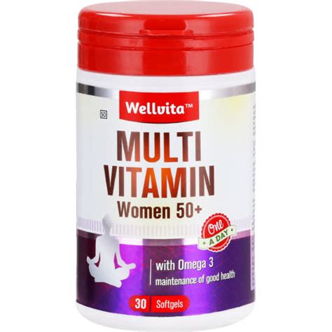 Wellvita Multivitamin Women 50 With Omega 3 Softgels 30 Softgels Clicks