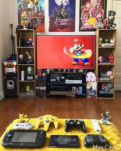 Quarto Gamer 45 Ideias E Inspirações Incríveis Game Room Decor Gamer Room Diy Video Game Rooms