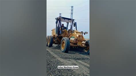 Cat 120k2 Motor Grader Working Construction Site Shorts Cat Grader Caterpillar Construction