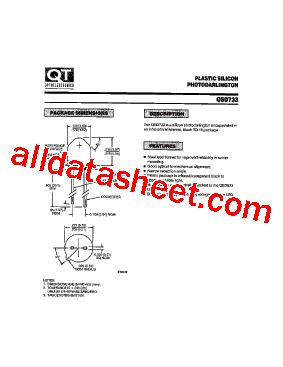 Qsd Datasheet Pdf Qt Optoelectronics