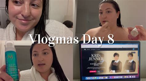 Vlogmas Day At Home Workout Nighttime Hair Skincare Routine Kris