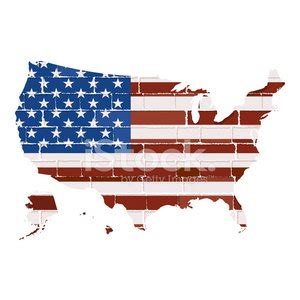 Usa Map And Flag Stock Vector Royalty Free Freeimages