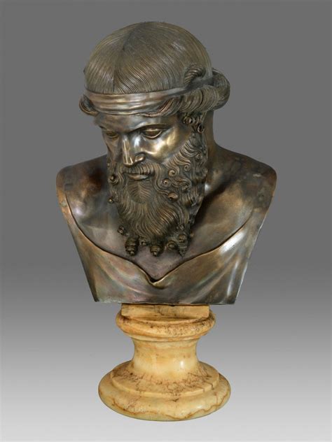 Bust Of Bronze Of Dionysos Plato Ref75625