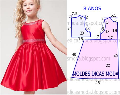 Molde De Vestido Infantil Para Festa Modelos Para Imprimir Gr Tis