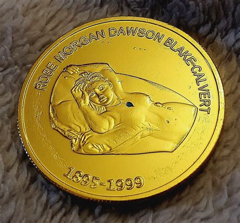 Titanic Heart Of The Ocean Gold Coin Film Naked Girl Rose Dawson Old