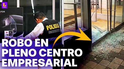 San Isidro Delincuentes Entran A Combazos A Tienda De Celulares Y Se