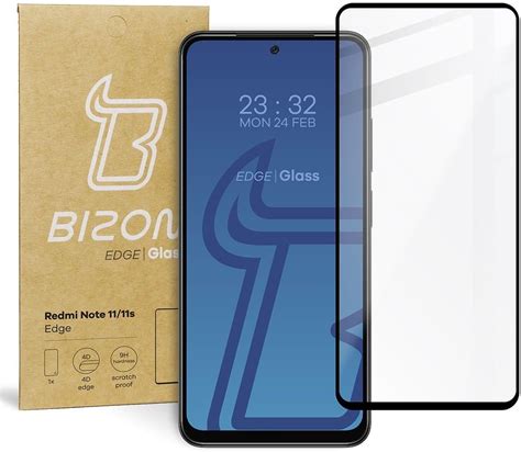 Bizon Szkło Hartowane Glass Edge Do Redmi Note 11 11S Czarne Opinie i