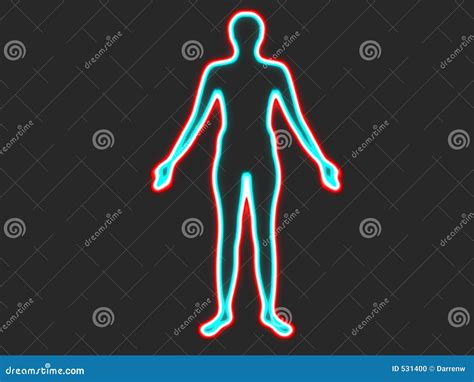 Glowing Human Stock Photo Image 531400