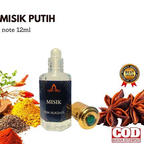 Jual Minyak Wangi Misik Putih Parfum Arab Saudi Murni Non Alkohol Ml